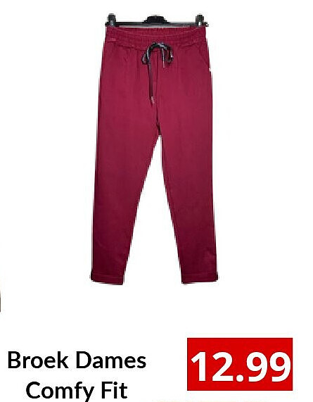 Broek Dames Comfy Fit