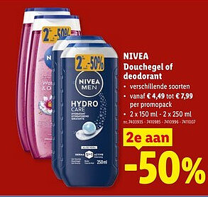 NIVEA Douchegel of deodorant