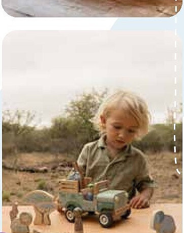 Safari auto met dieren FSC