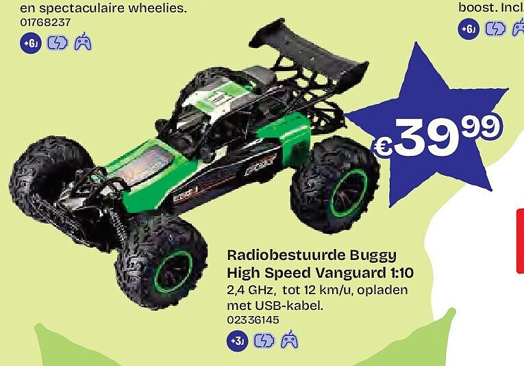 Radiobestuurde Buggy High Speed Vanguard 1:10