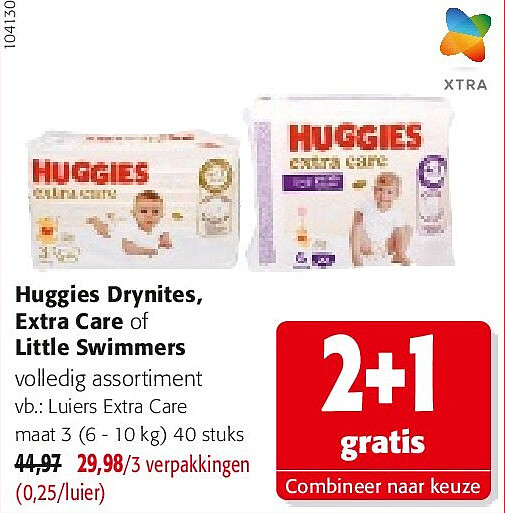 Luiers Extra Care maat 3 (6 - 10 kg) 40 stuks