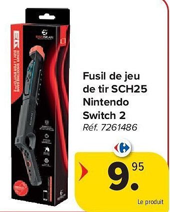 Fusil de jeu de tir SCH25 Nintendo Switch 2