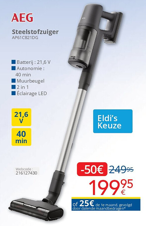 Aeg Steelstofzuiger AP61CB21DG