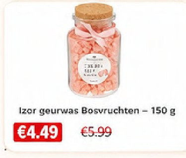 Izor geurwas Bosvruchten - 150 g