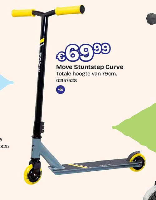 Move Stuntstep Curve Totale hoogte van 79cm.