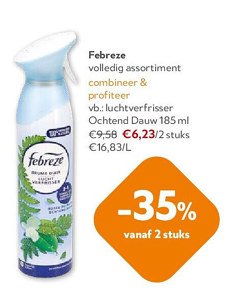 Febreze luchtverfrisser Ochtend Dauw 185 ml