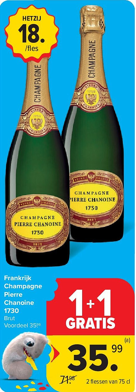 Frankrijk Champagne Pierre Chanoine 1730