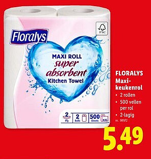 FLORALYS Maxikeukenrol