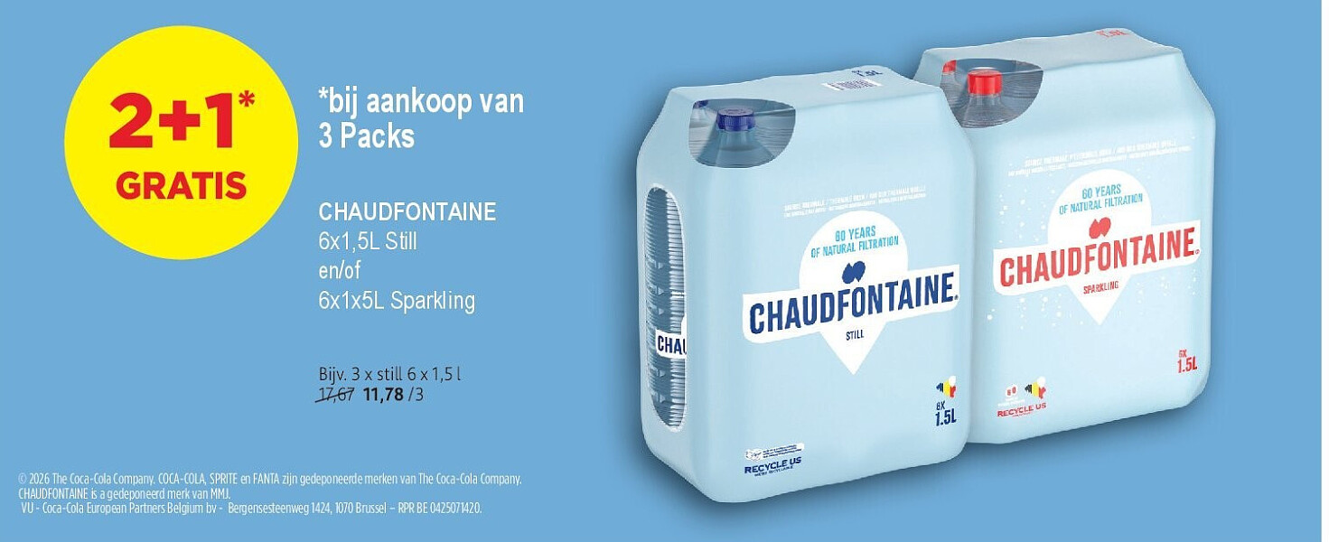CHAUDFONTAINE still 6 x 1,5 l