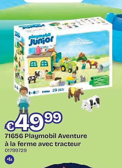 71656 Playmobil Aventure à la ferme avec tracteur