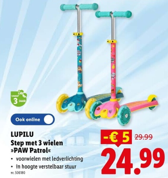Step met 3 wielen »PAW Patrol<<