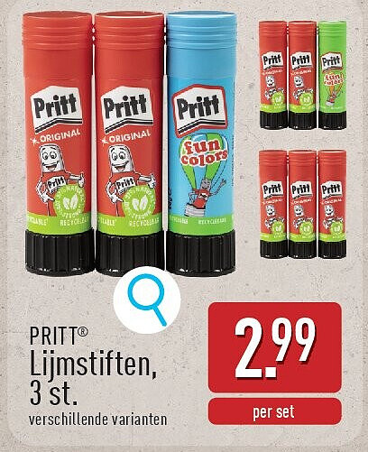 Lijmstiften, 3st.