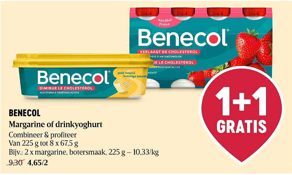 BENECOL Margarine of drinkyoghurt