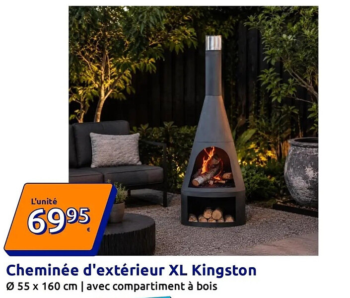 Cheminée d'extérieur XL Kingston