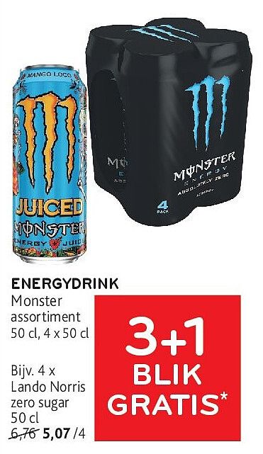 ENERGYDRINK Lando Norris zero sugar 50 cl