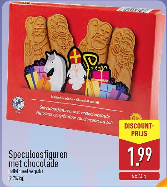 Speculoosfiguren met chocolade