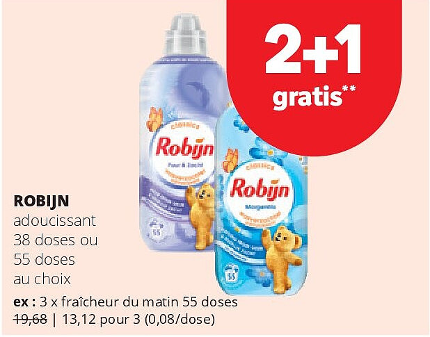 ROBIJN fraîcheur du matin 55 doses