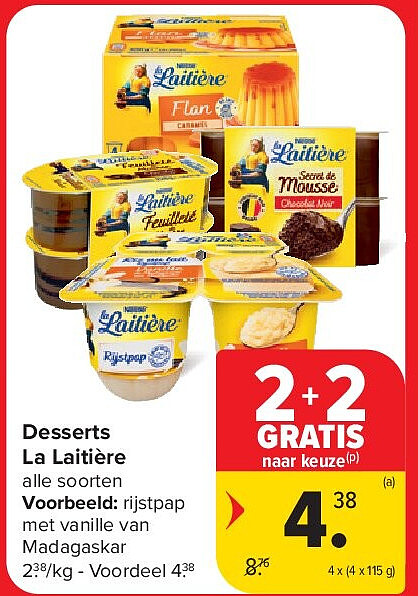 Desserts La Laitière