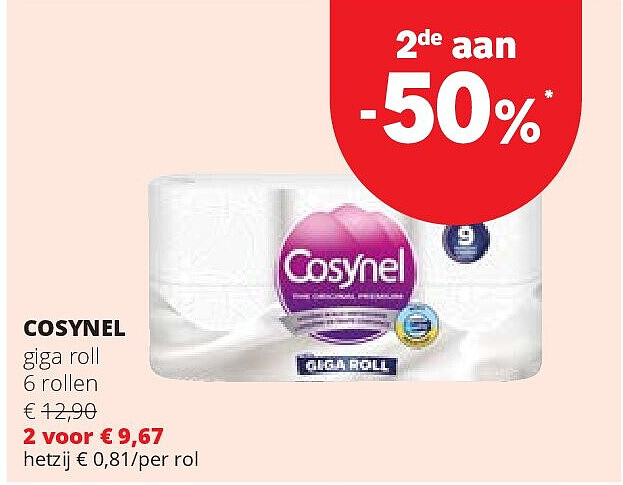 COSYNEL giga roll 6 rollen