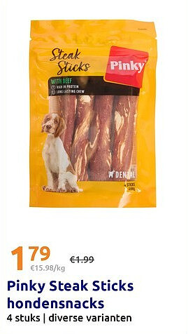 Pinky Steak Sticks hondensnacks