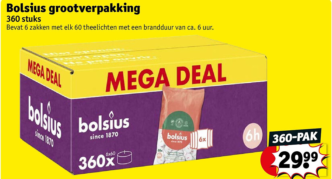Bolsius grootverpakking