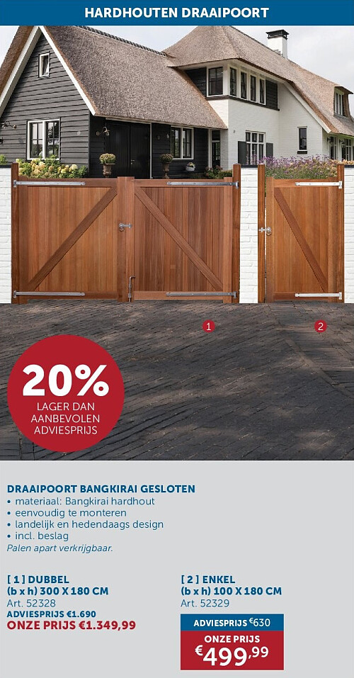 DRAAIPOORT BANGKIRAI GESLOTEN