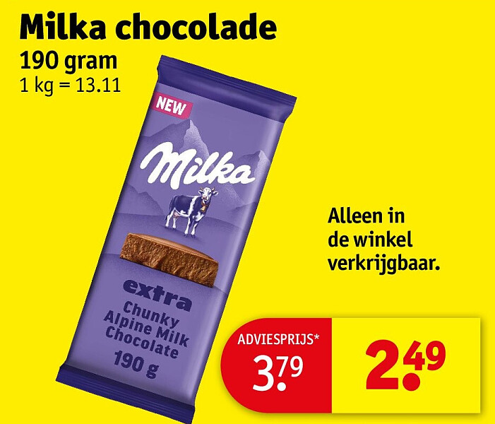Milka chocolade