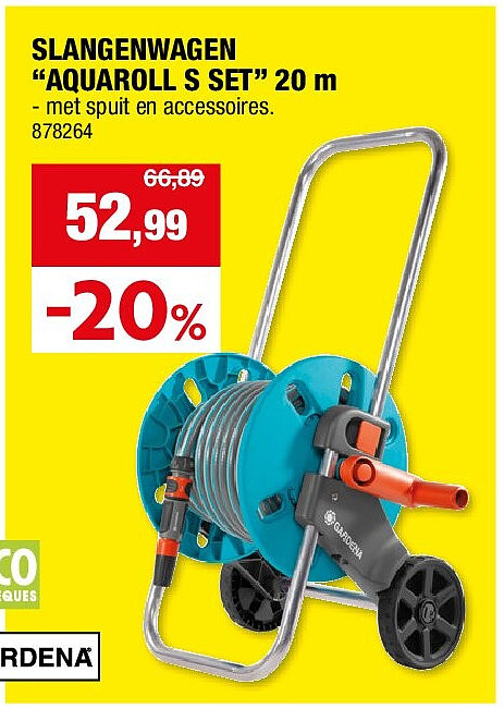 SLANGENWAGEN “AQUAROLL S SET” 20 m