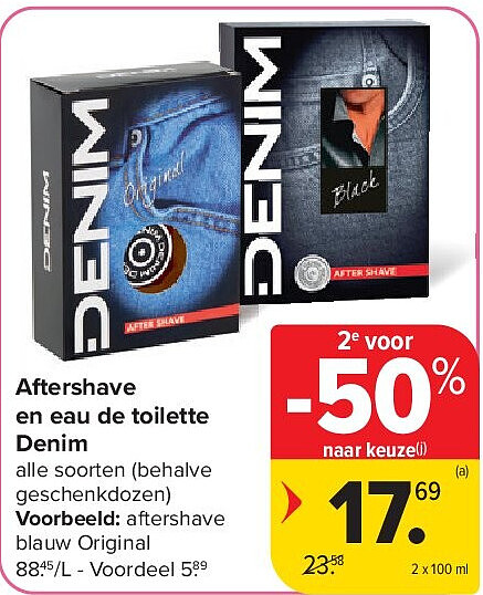 Aftershave en eau de toilette Denim