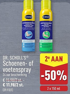 Schoenen- of voetenspray