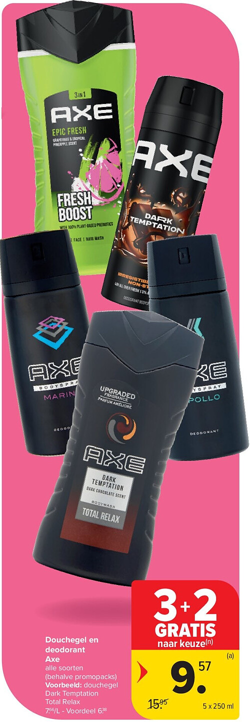 Douchegel en deodorant Axe