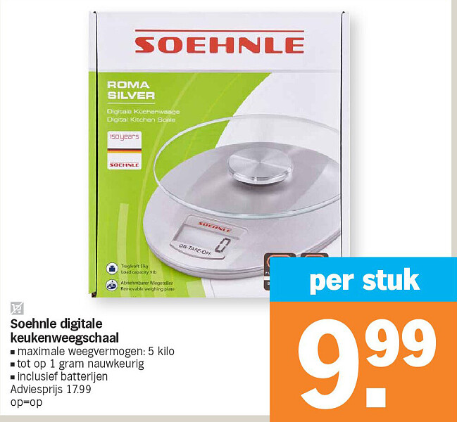 Soehnle digitale keukenweegschaal