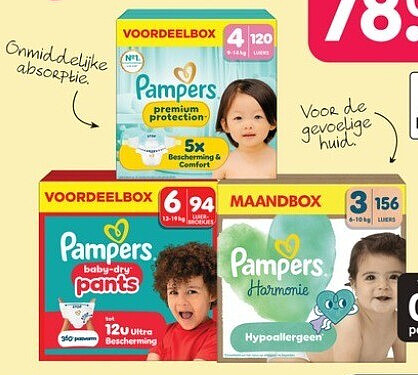Pampers voordeelboxen