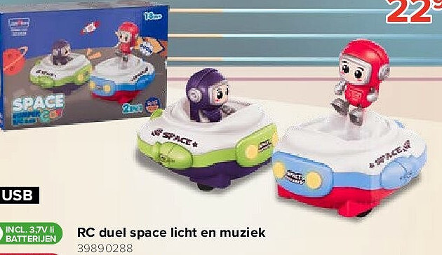 RC duel space licht en muziek