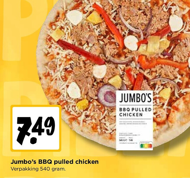Jumbo’s BBQ pulled chicken