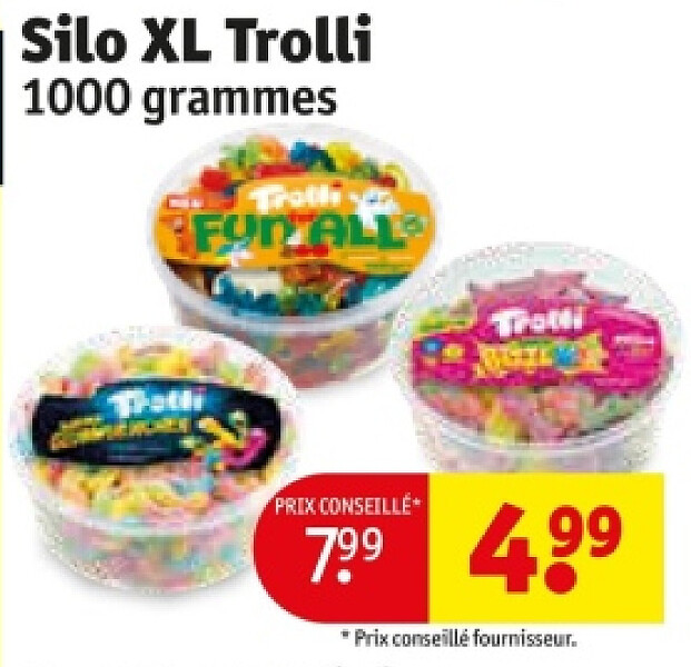 Silo XL Trolli 1000 grammes