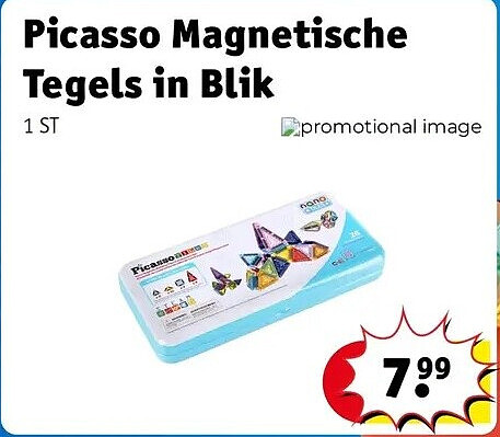 Picasso Magnetische Tegels in Blik