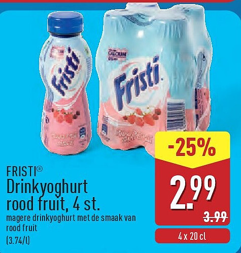 Drinkyoghurt rood fruit, 4 st.