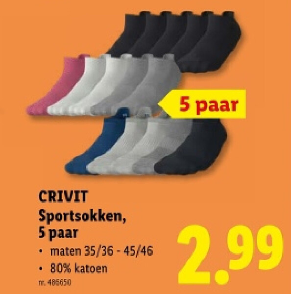 Sportsokken, 5 paar