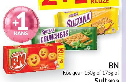 Koekjes van Sultana en BN