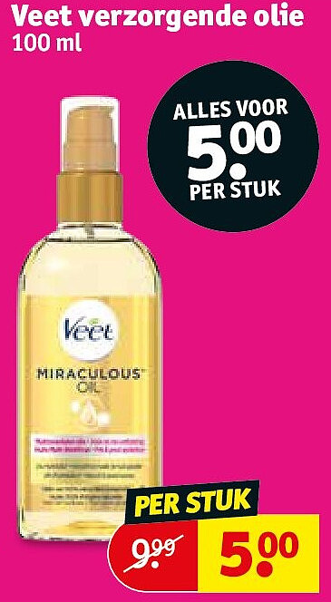 Veet verzorgende olie