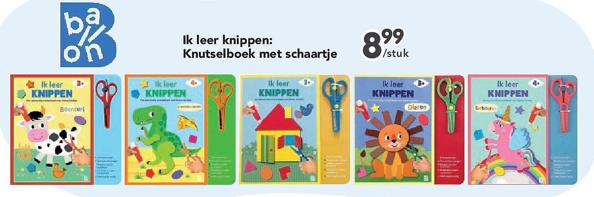 Knutselboek met schaartje