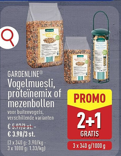 Vogelmuesli, proteïnemix of mezenbollen