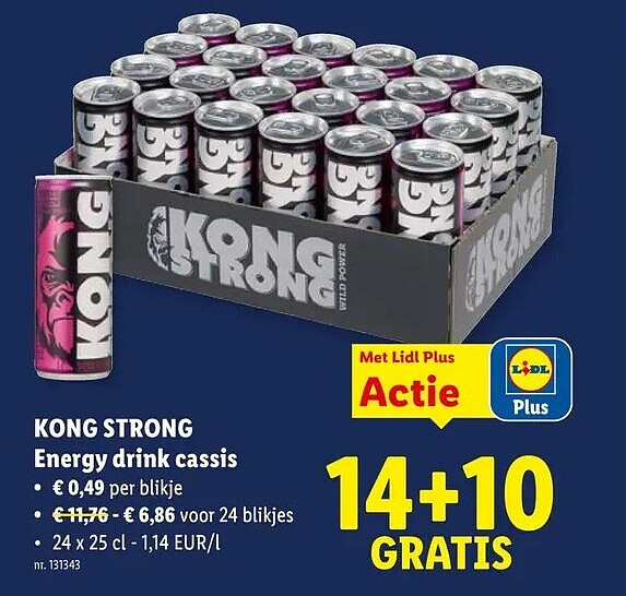 KONG STRONG Energy drink cassis