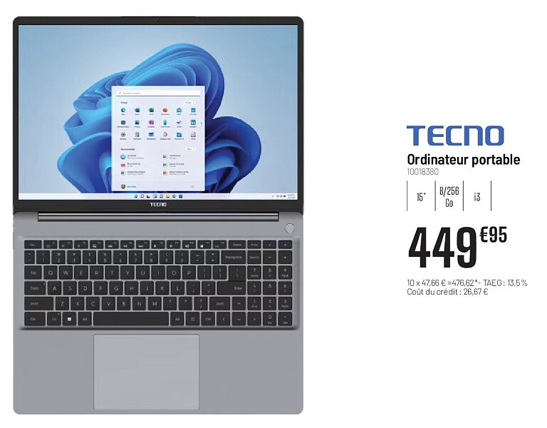Tecno Ordinateur portable