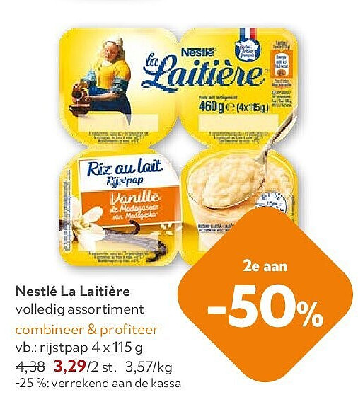 Nestlé La Laitière rijstpap 4 x 115 g