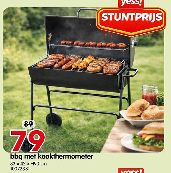bbq met kookthermometer