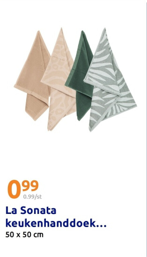 La Sonata keukenhanddoek Antraciet