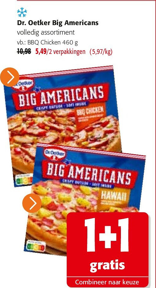 Dr. Oetker Big Americans BBQ Chicken 460 g