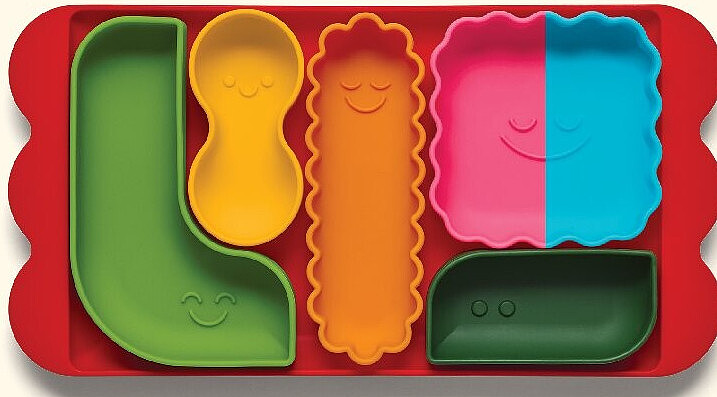 Plateau coloré offert